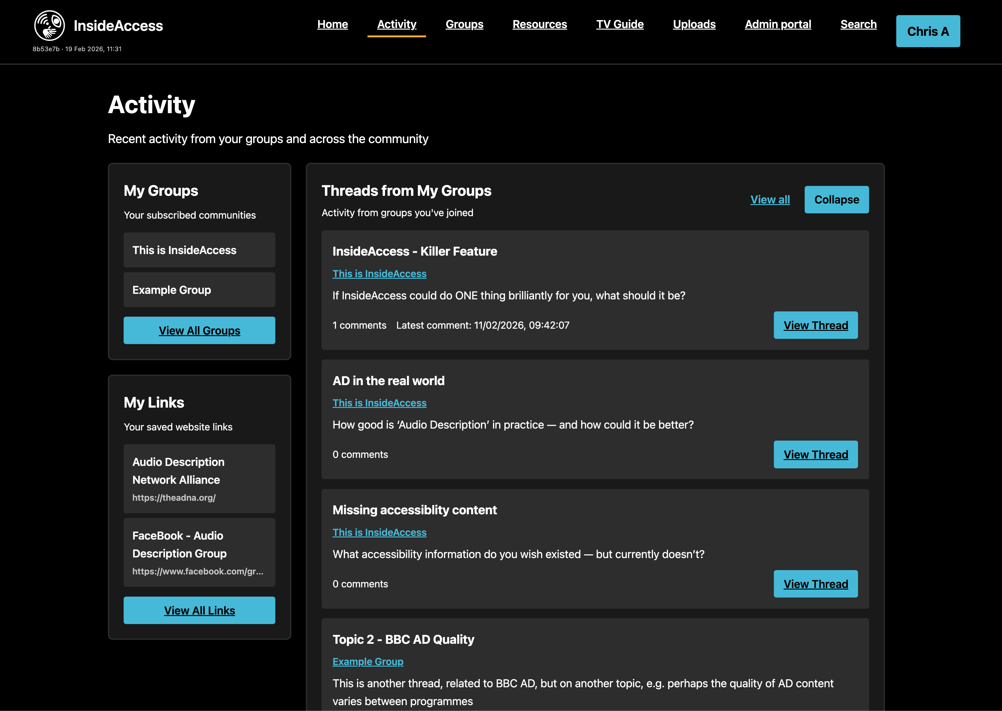 InsideAccess Activity