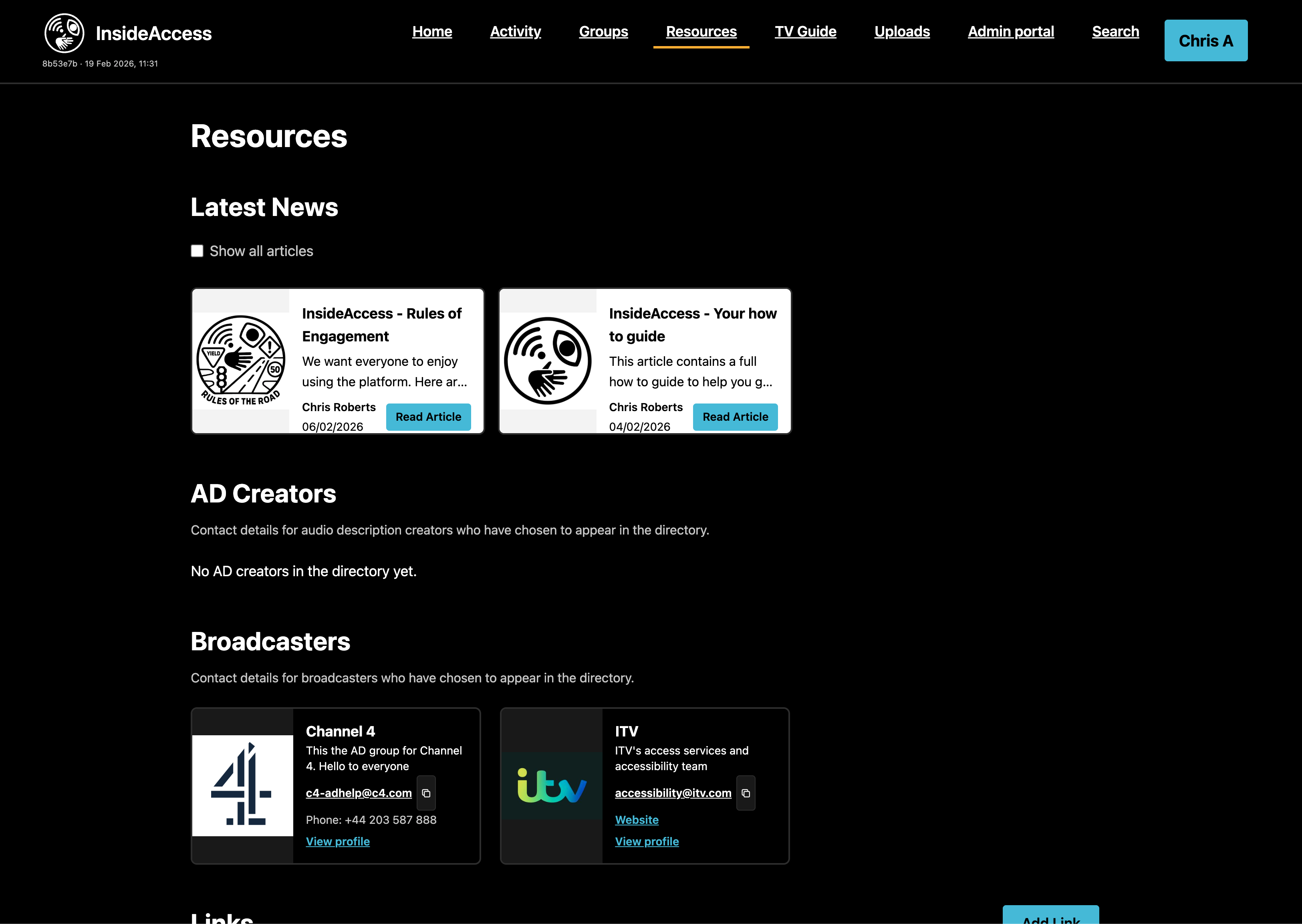 InsideAccess Resources